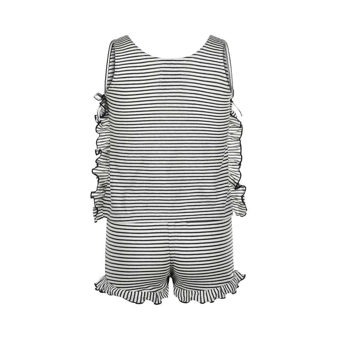 Koko Noko "Overall" kurz gestreift  mit Rüsche - Dark blue