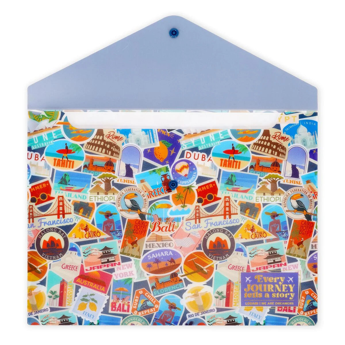 Legami Dokumentenmappe - Fold & Order - Travel Stickers