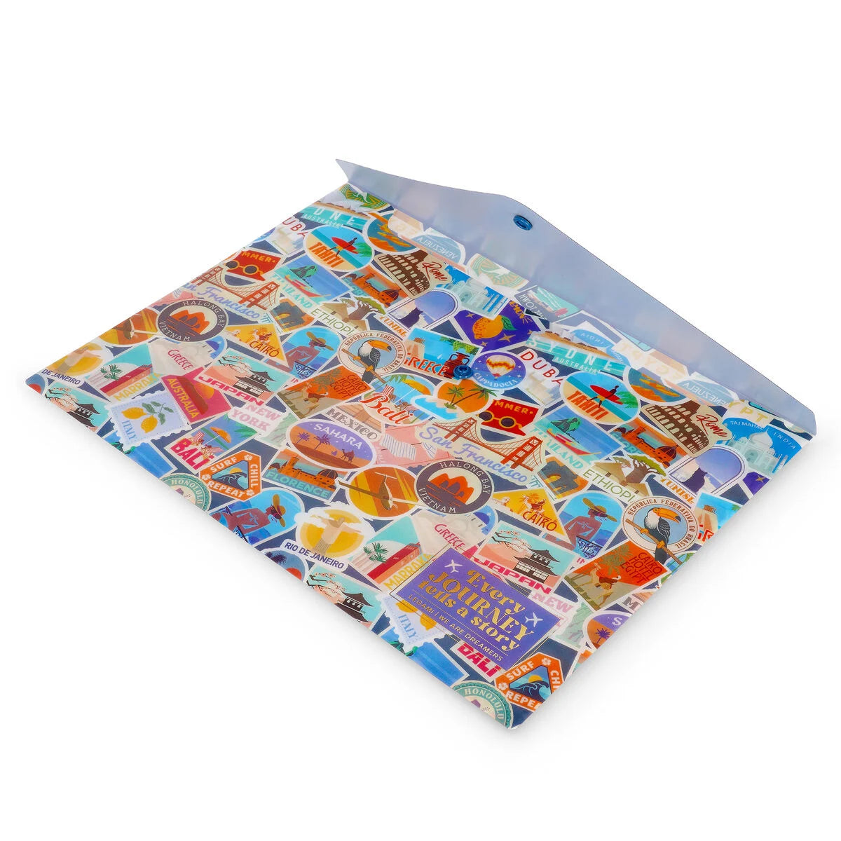 Legami Dokumentenmappe - Fold & Order - Travel Stickers