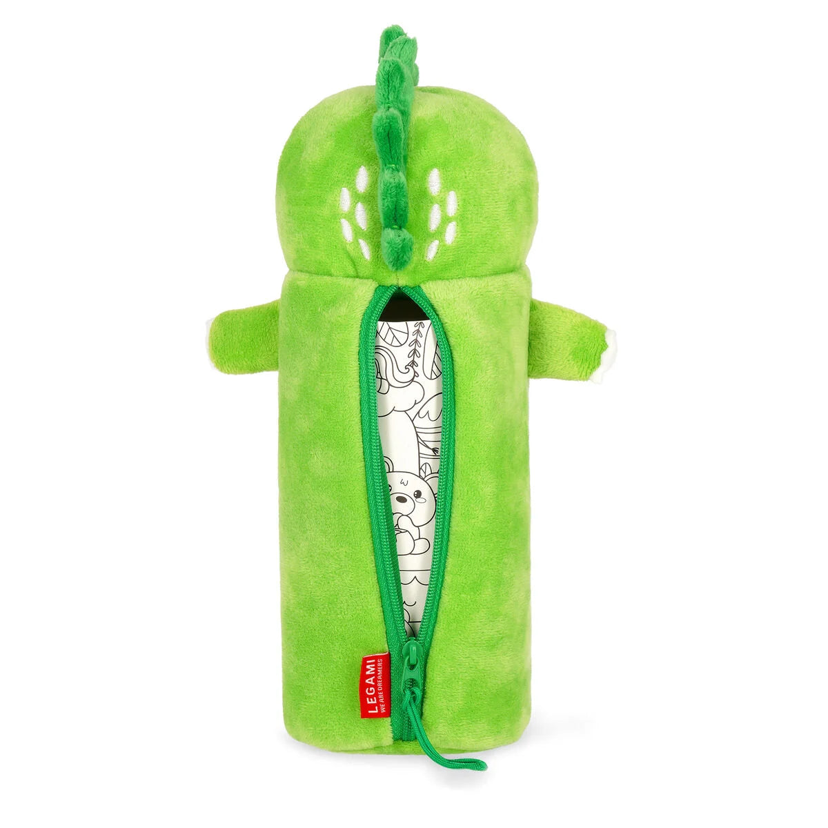 Legami "Flauschiges Federmäppchen" Dino „Roooarr“ - Super Soft!