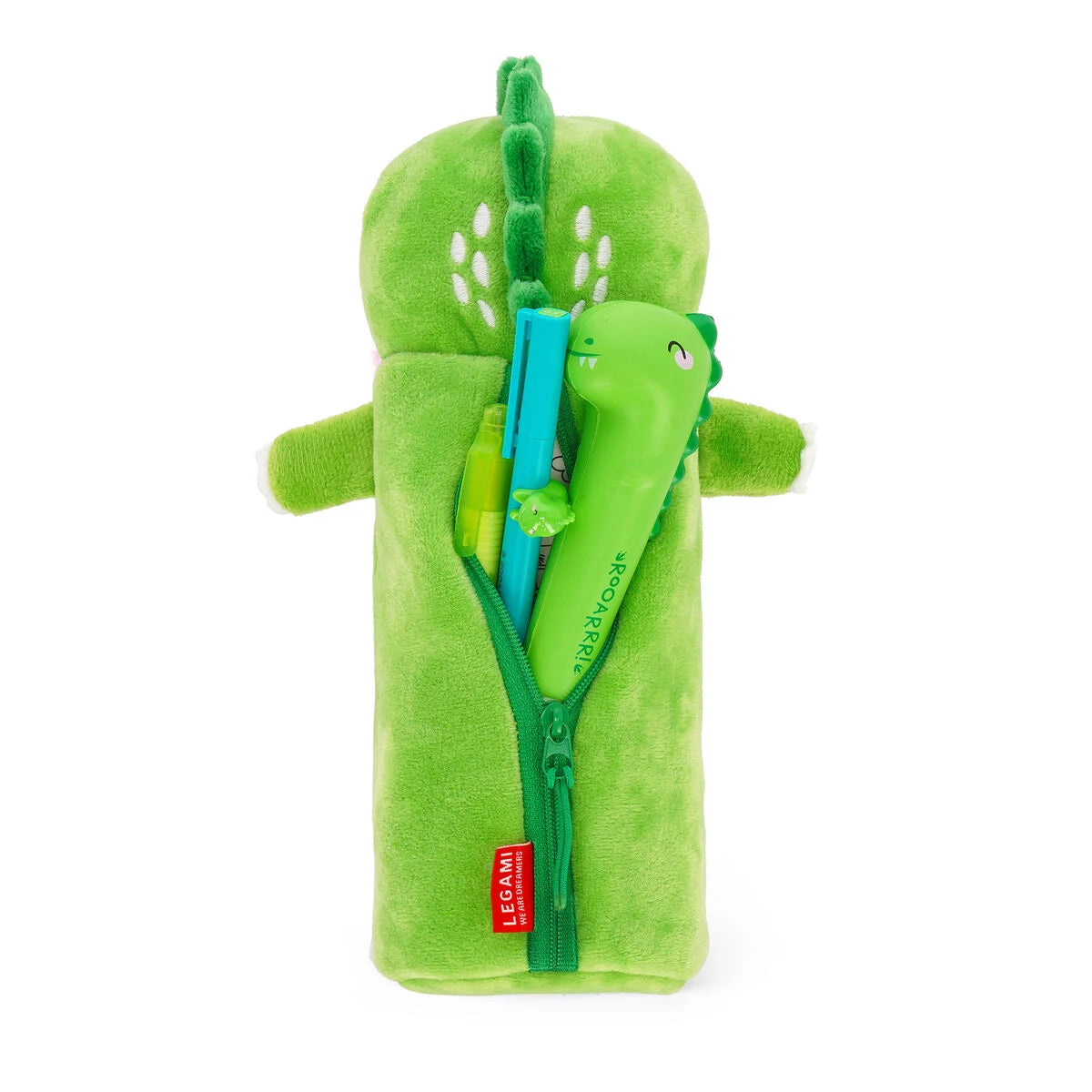 Legami "Flauschiges Federmäppchen" Dino „Roooarr“ - Super Soft!