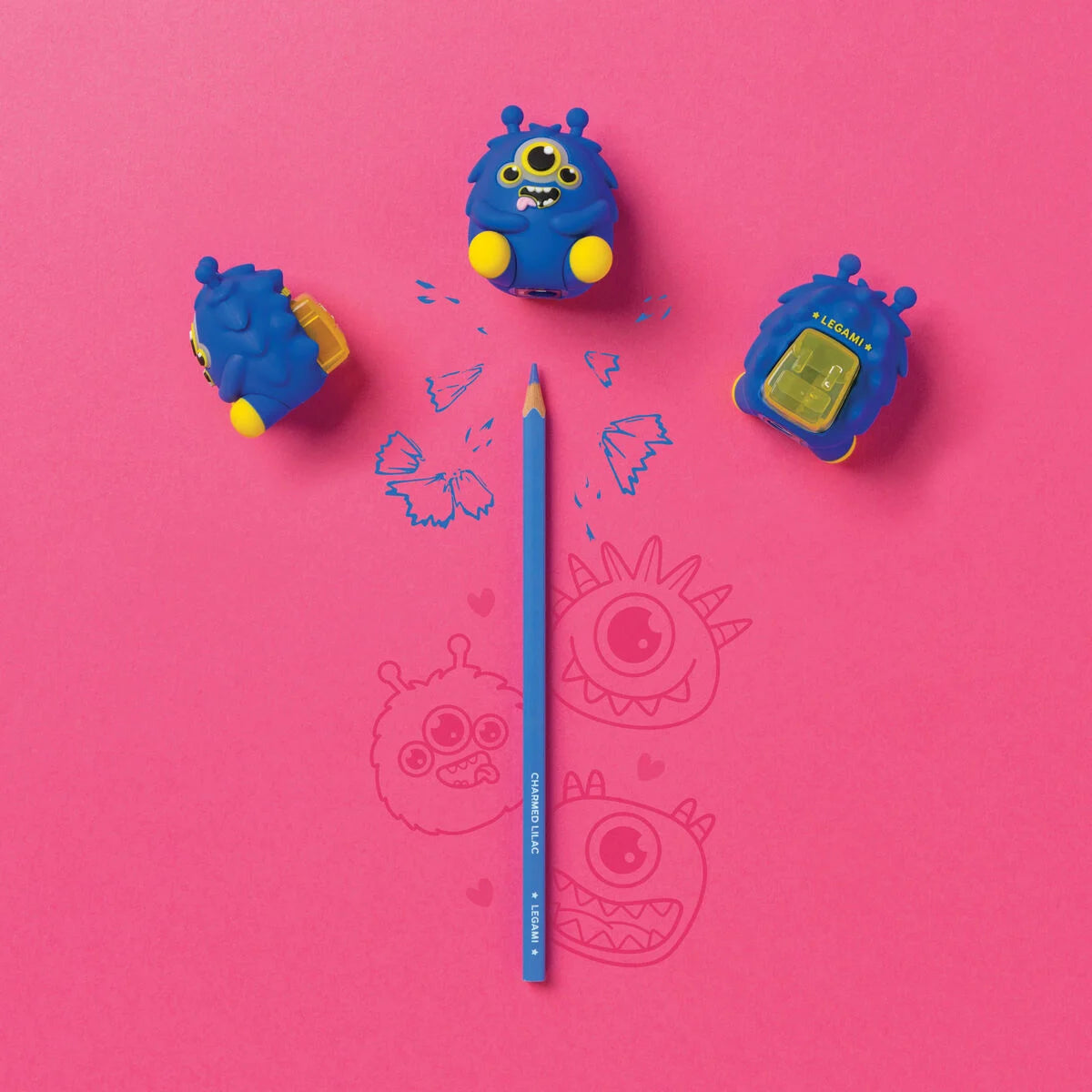 Legami "Anspitzer" mit Lichteffekt Und Behälter - Monster - Sharpening is Magic