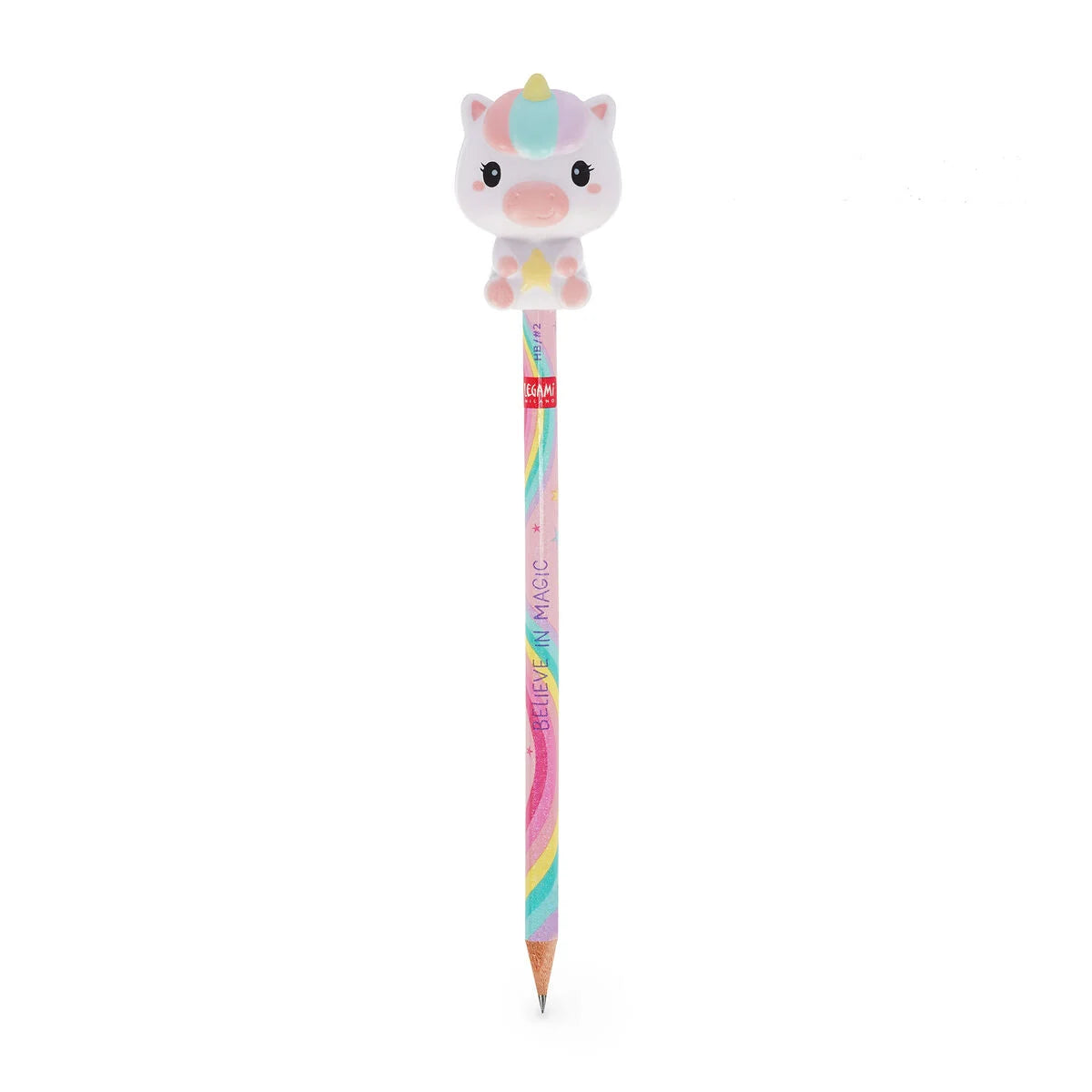 Legami Anti-Stress-Bleistift Unicorn „Believe In Magic“ - Squeezies