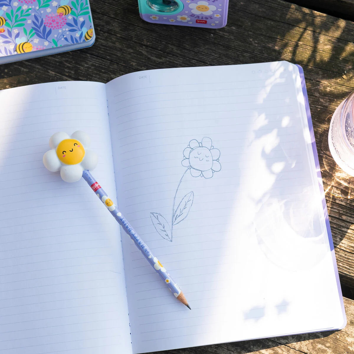 Legami Anti-Stress-Bleistift Daisy „Oh Happy Daisy“ - Squeezies