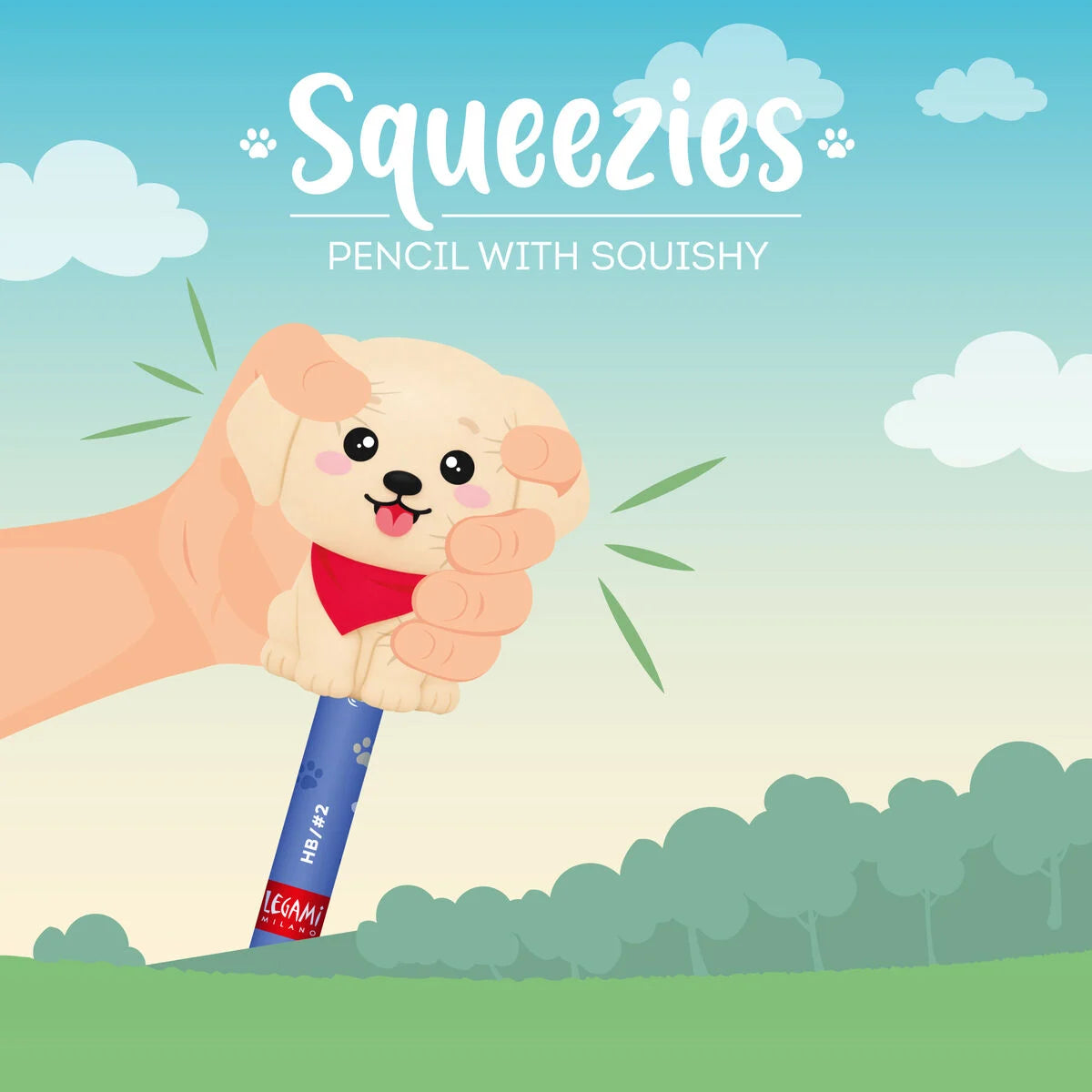 Legami Anti-Stress-Bleistift Golden Retriver „Fur-ever Friends“ - Squeezies