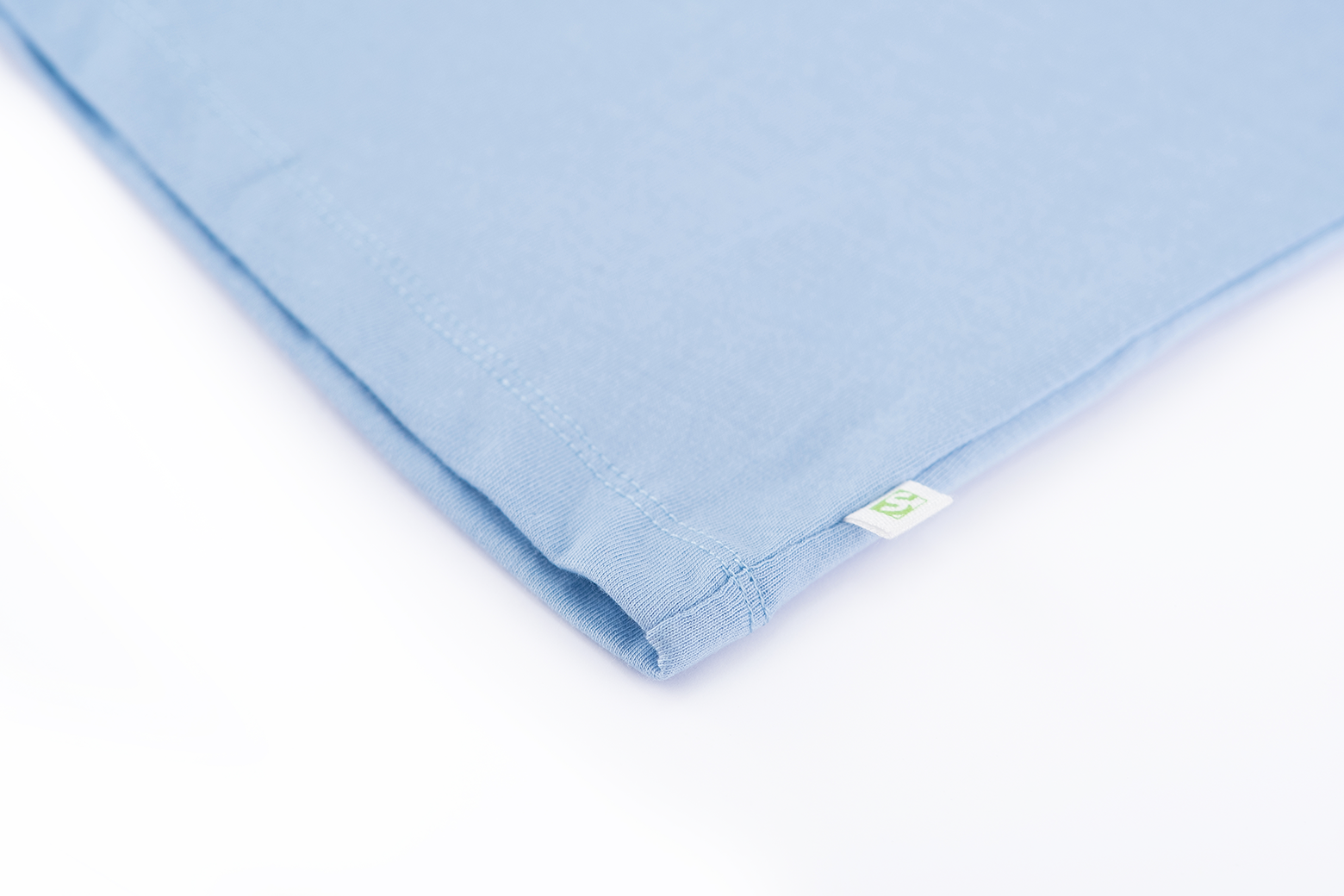Someoone "T-Shirt" mit Druck auf der aufgenähten Tasche - Hellblau