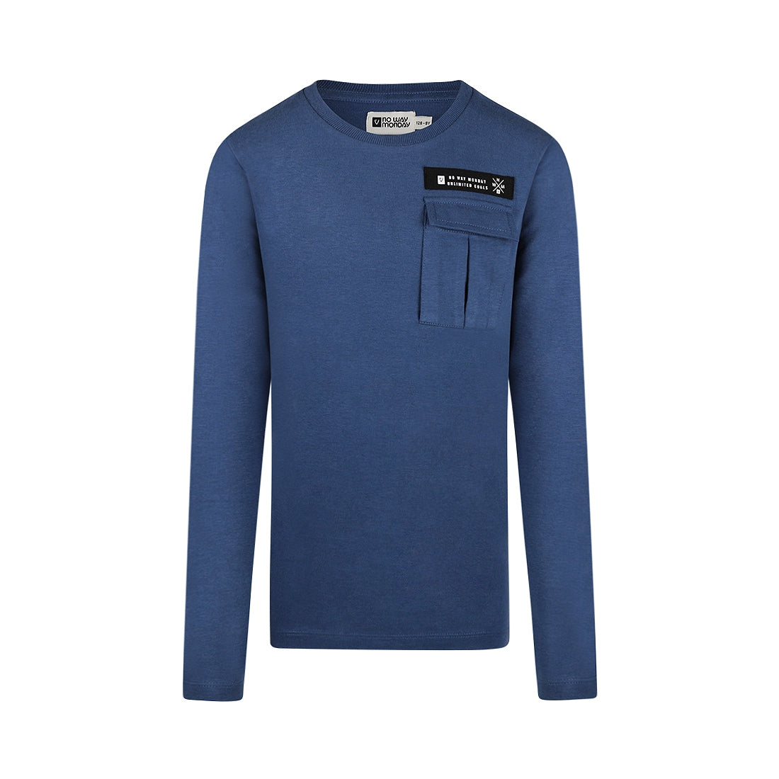 No Way Monday "T-Shirt langarm mit aufgesetzter Tasche"
