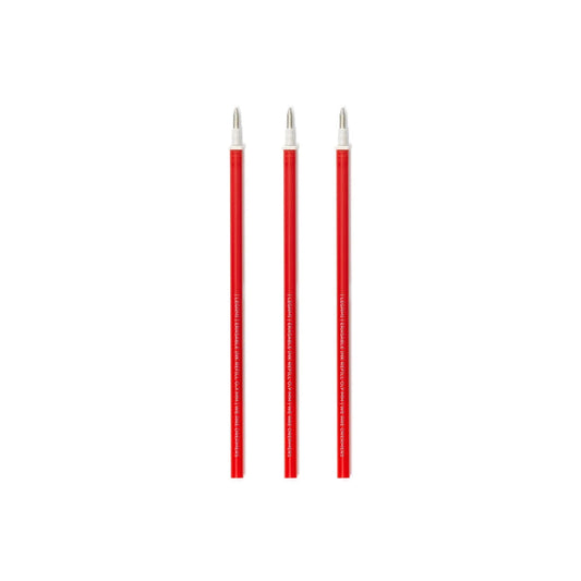 Legami Set mit 3 Nachfüllminen für löschbare Stifte - Rote Tinte - Erasable Pen