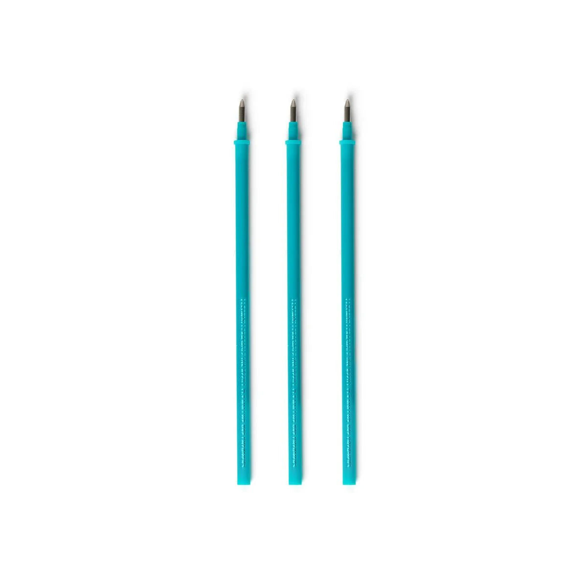 Legami Set mit 3 Nachfüllminen für löschbare Stifte - Türkise Tinte - Erasable Pen
