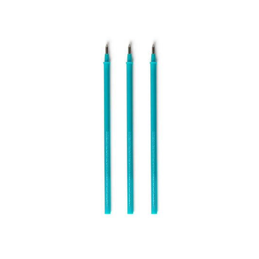 Legami Set mit 3 Nachfüllminen für löschbare Stifte - Türkise Tinte - Erasable Pen