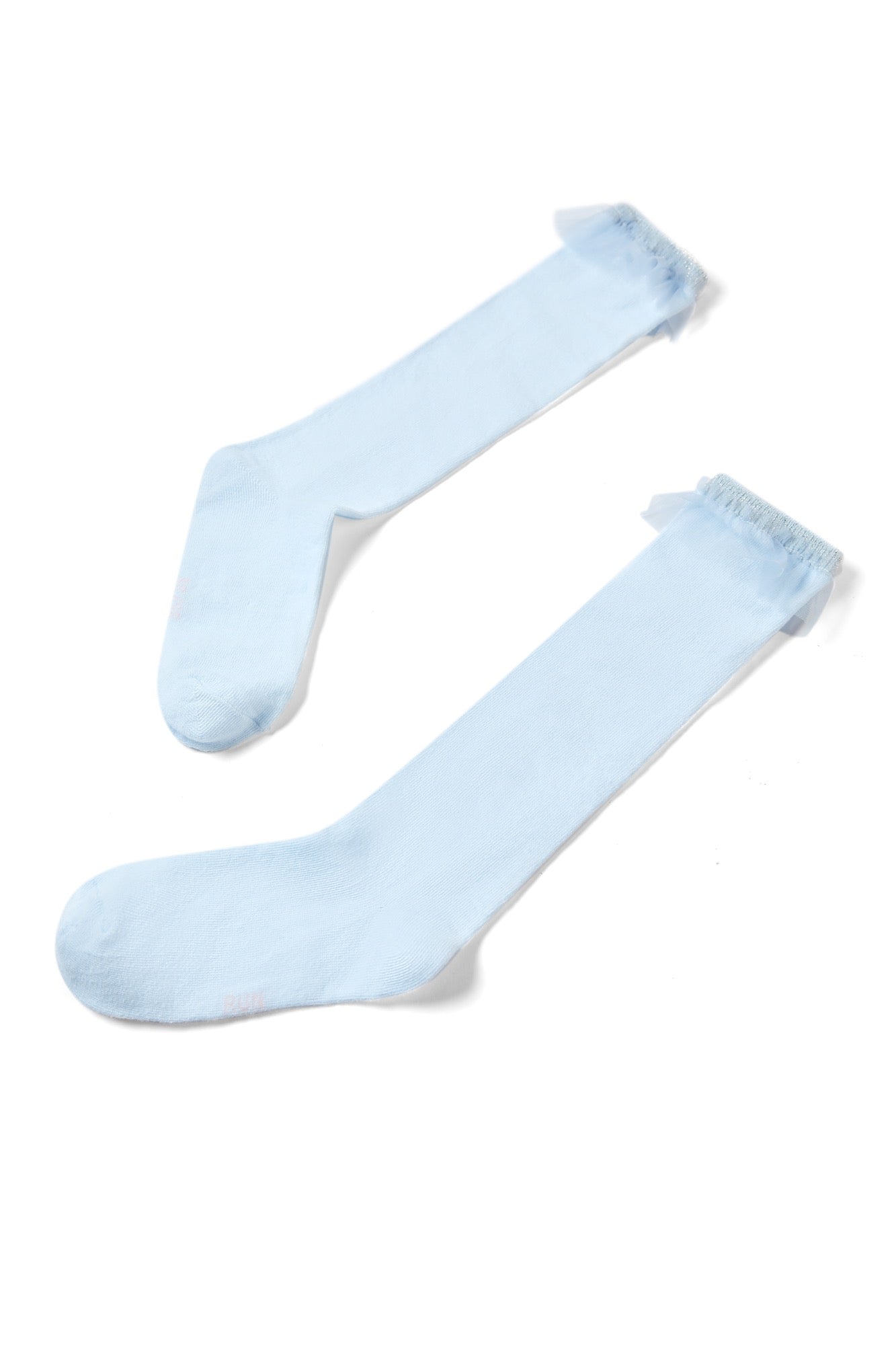 Someone "Socken" mit Rüsche - Hellblau