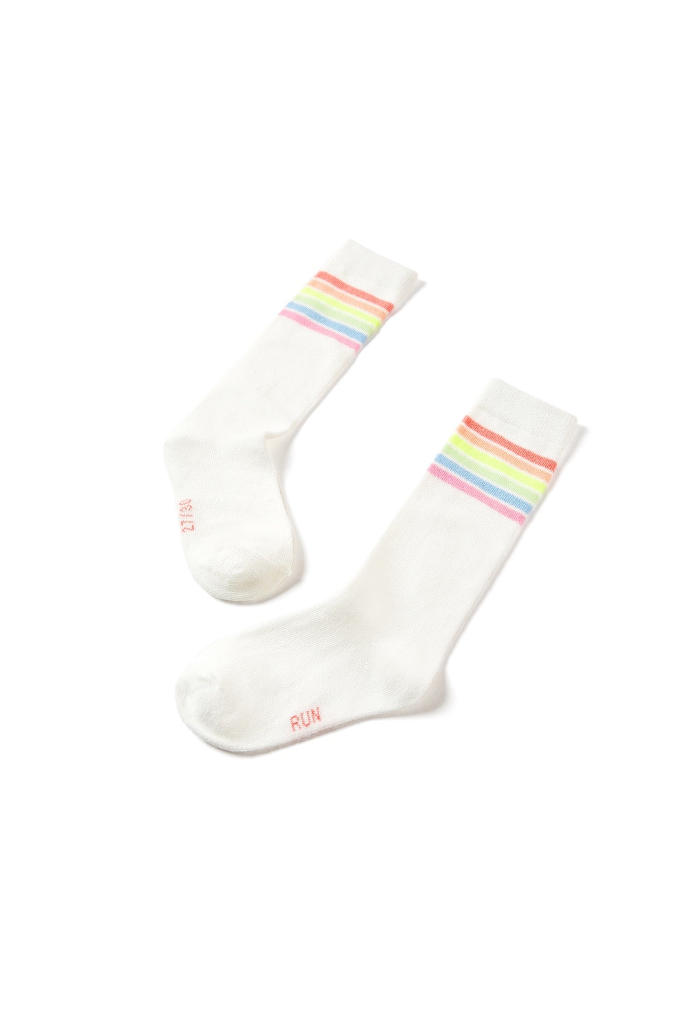 Someone "Socken" Ecru mit bunten Streifen