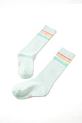 Bild in Galerie-Betrachter laden, Someone "Socken" - Mint mit bunten Streifen
