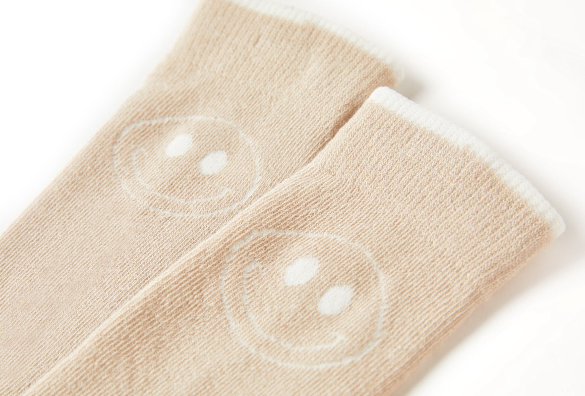 Someone "Socken" Beige mit Smiley