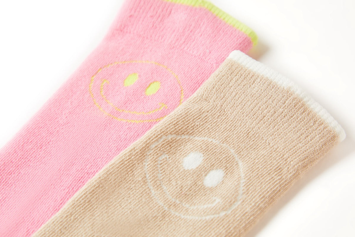 Someone "Socken" Beige mit Smiley