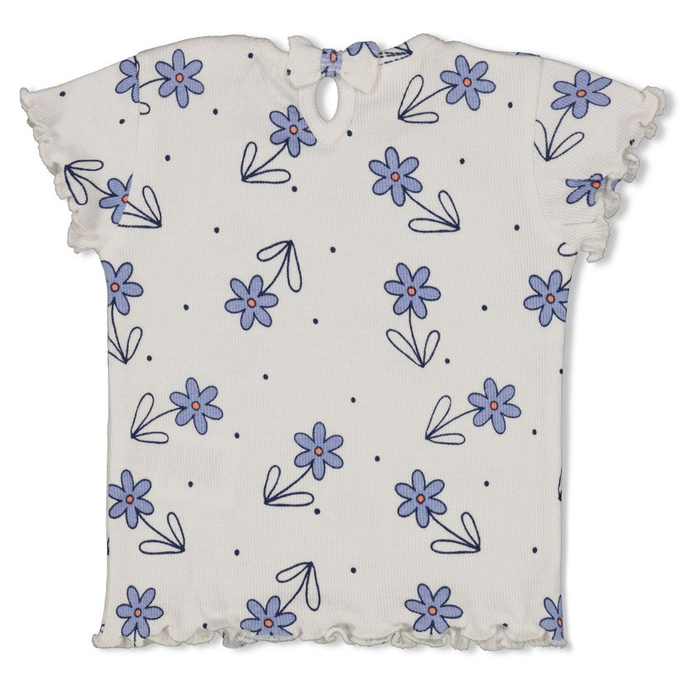 Feetje T-Shirt mit einem Allover Druck - Natur