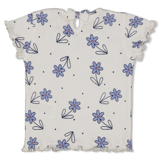 Feetje T-Shirt mit einem Allover Druck - Natur