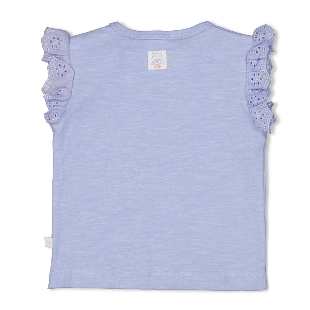 Feetje Shirt mit Rüsche und Druck - Lavender