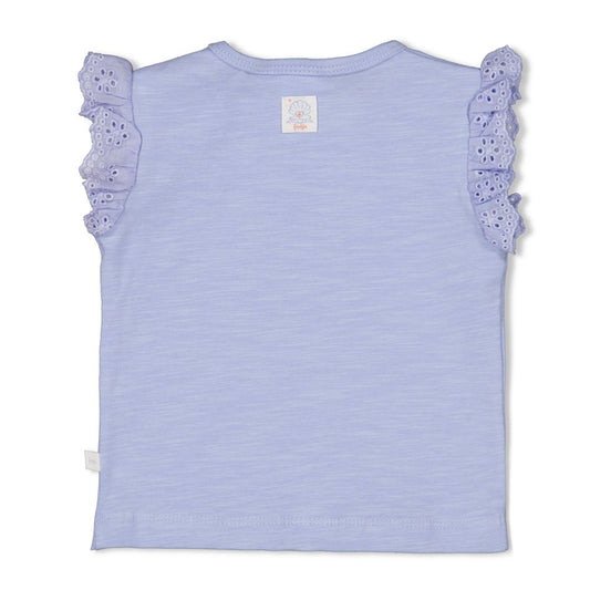 Feetje Shirt mit Rüsche und Druck - Lavender
