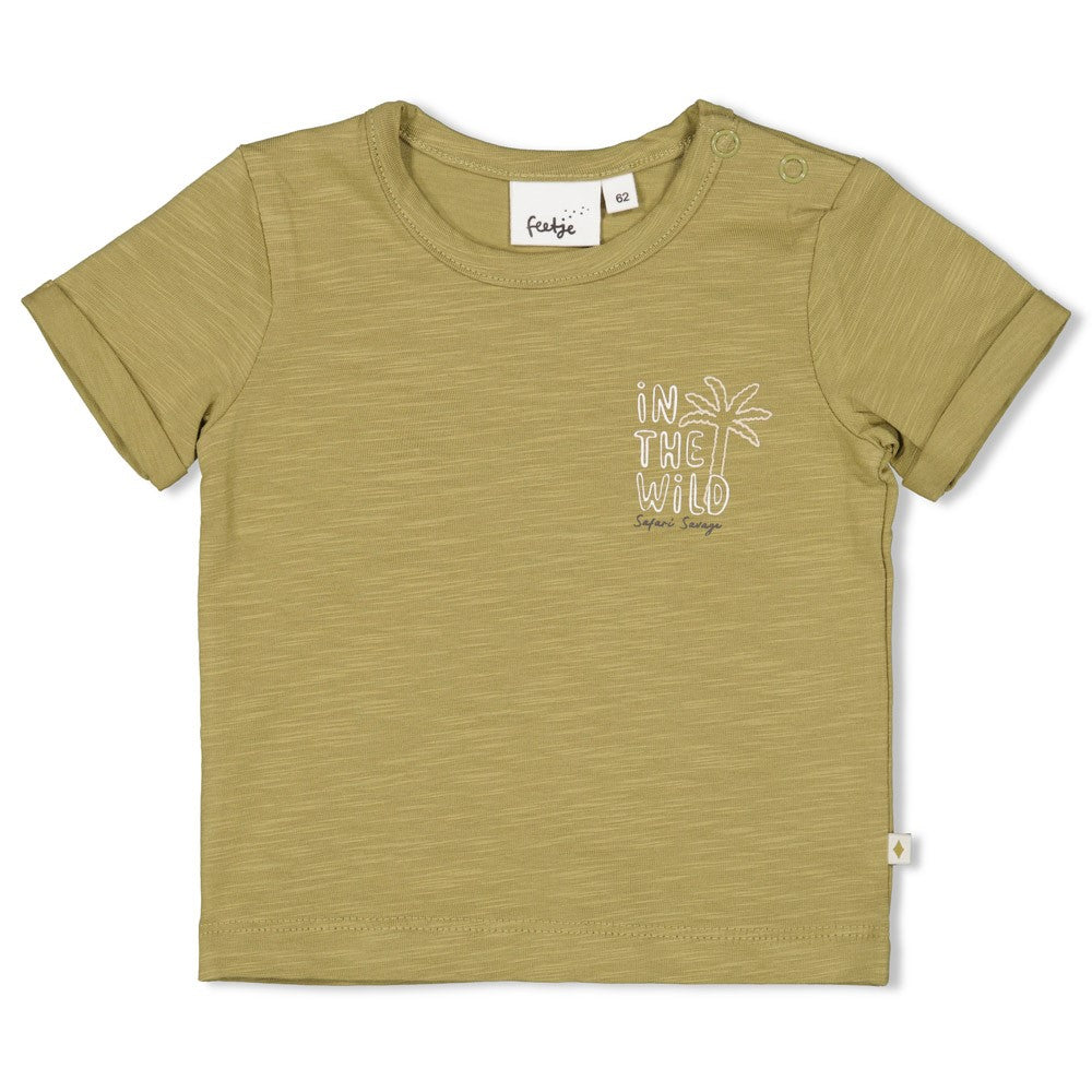 Feetje T-Shirt mit Rückendruck - Grün