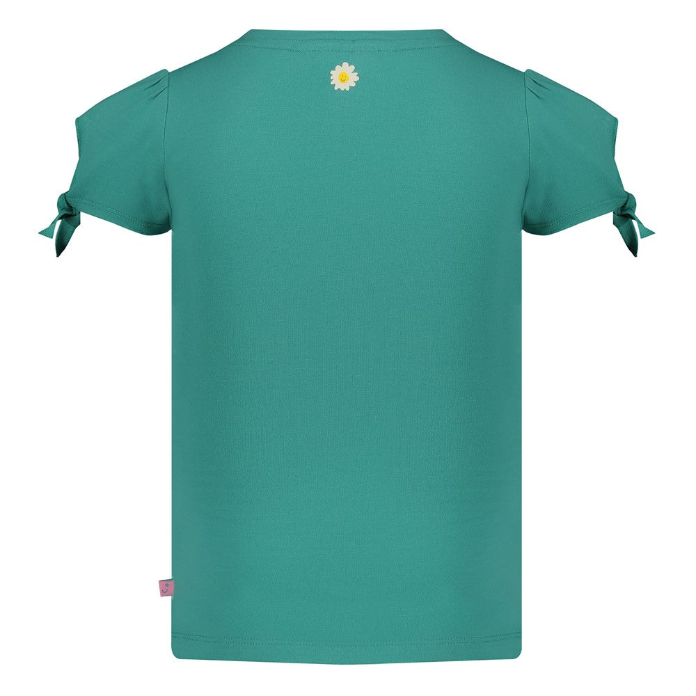 Jubel T-Shirt mit interessantem Armabschluss - Grün