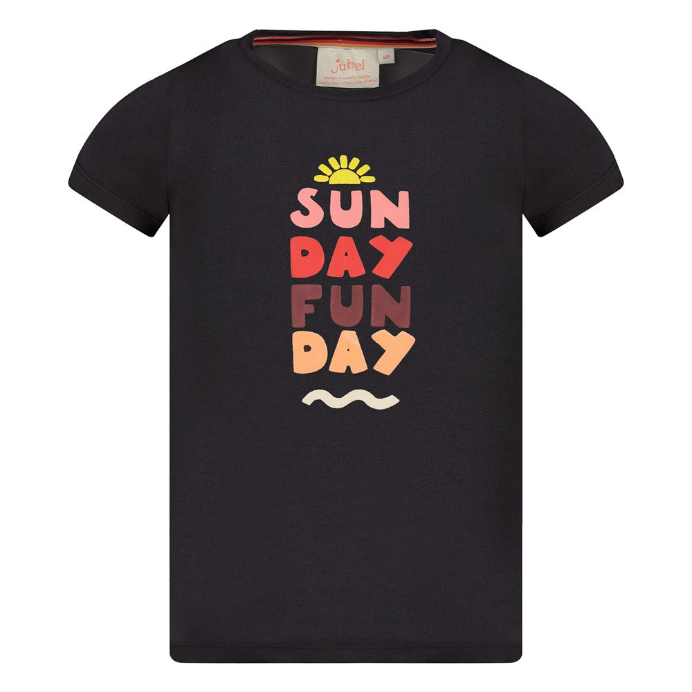 Jubel T-Shirt mit Druck - Anthrazit