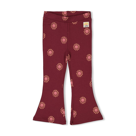 Jubel Leggings mit einem Allover Druck - Bordeaux