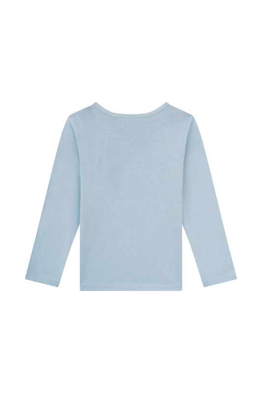 Someone Langarmshirt mit Steinchen - Light Blue