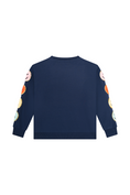 Bild in Galerie-Betrachter laden, Someone Sweatshirt mit Smiley-s am Arm - Navy
