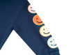 Bild in Galerie-Betrachter laden, Someone Sweatshirt mit Smiley-s am Arm - Navy
