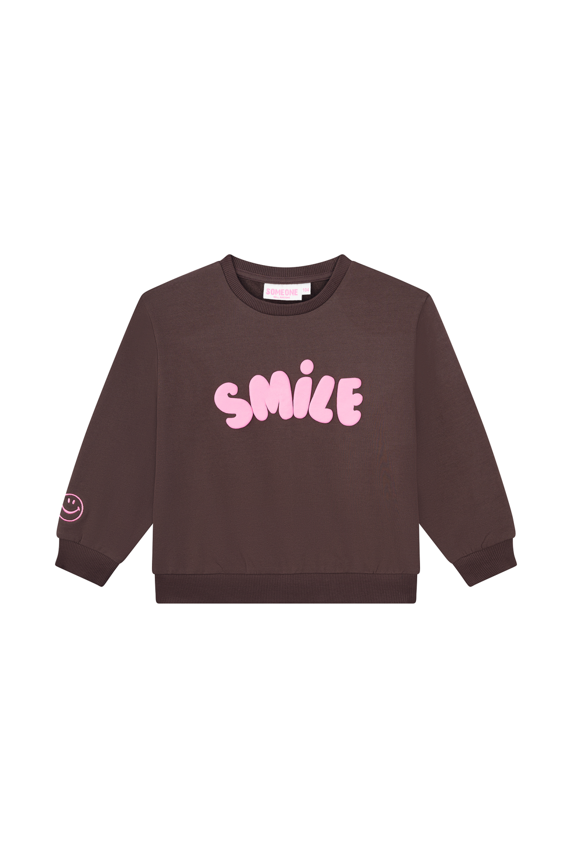 Someone Sweatshirt mit Smile - Brown