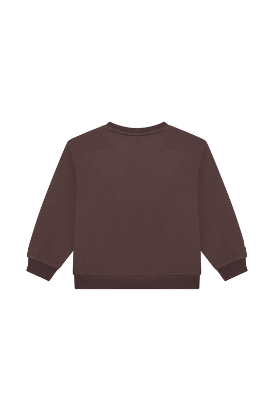 Someone Sweatshirt mit Smile - Brown