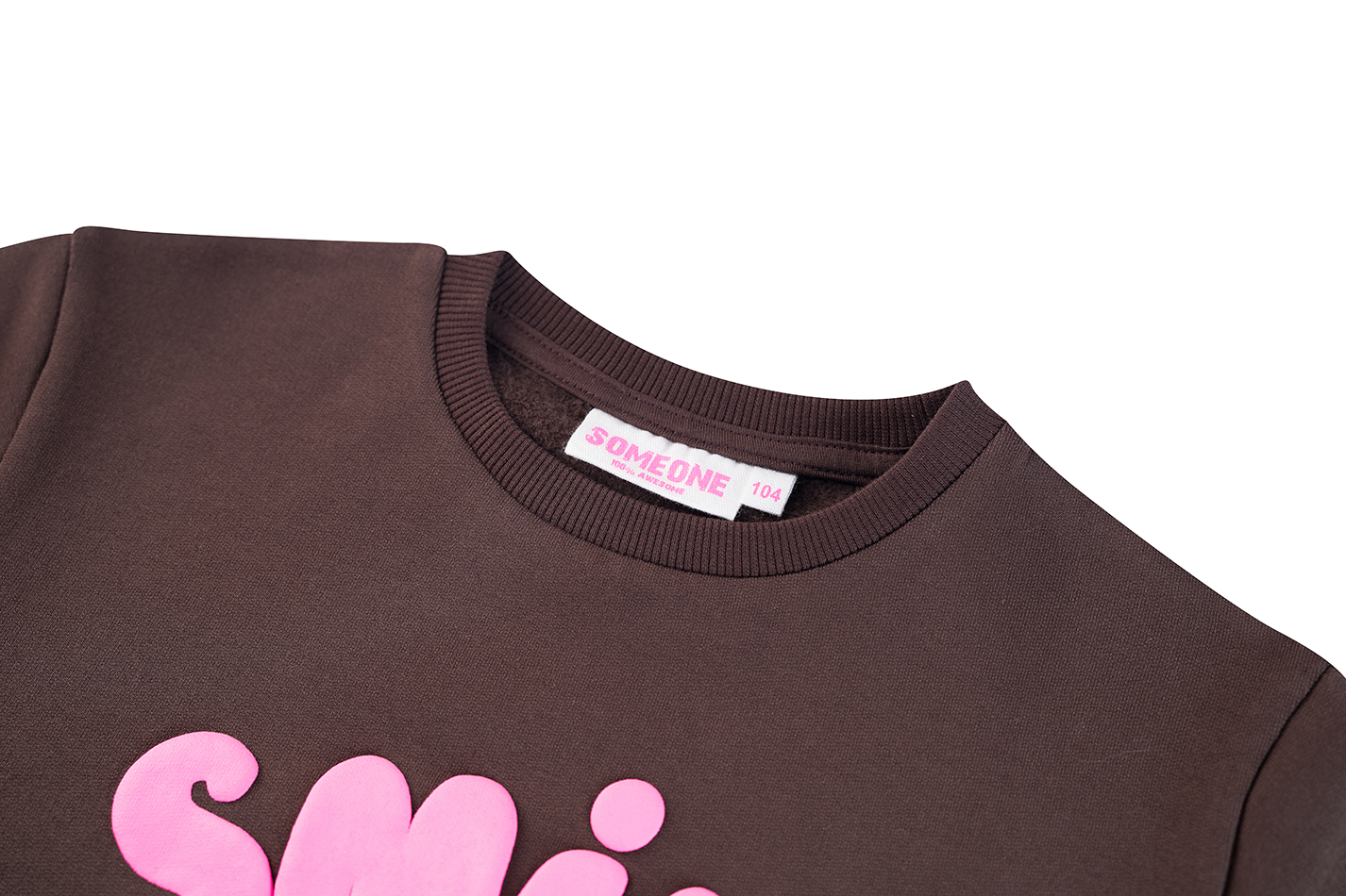 Someone Sweatshirt mit Smile - Brown