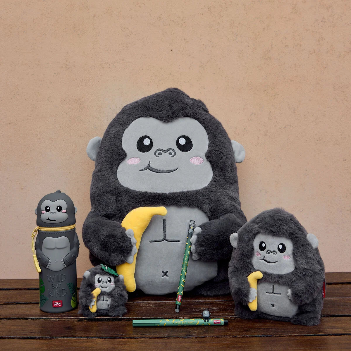 Legami Plüsch-Schlüsselanhänger Gorilla - Tiny Super Soft!