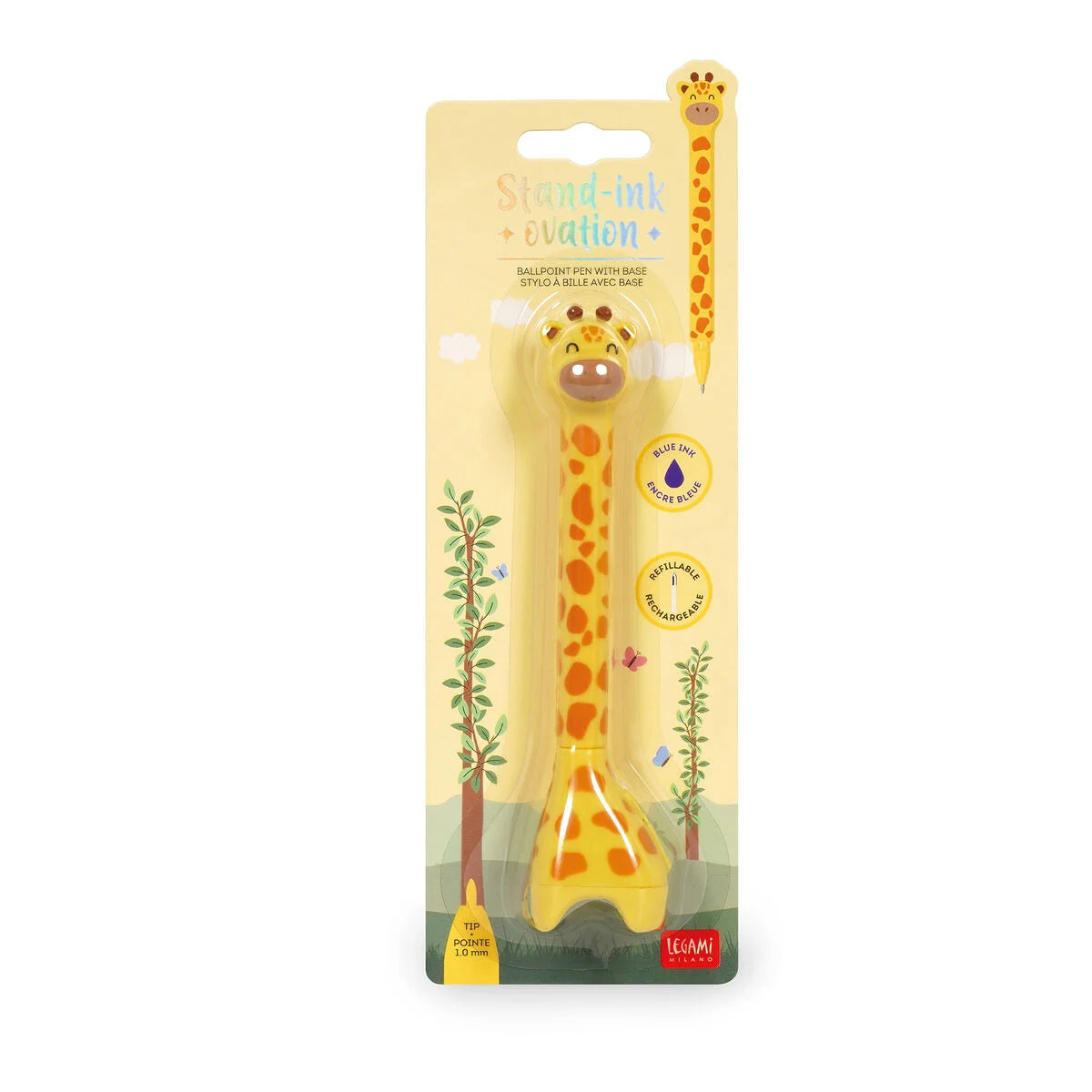 Kugelschreiber Giraffe mit Standfuß - Stand-Ink Ovation