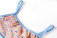 Bild in Galerie-Betrachter laden, Someone "Bikini" mit Rüsche und Regenbogendruck - Rosa Helblau
