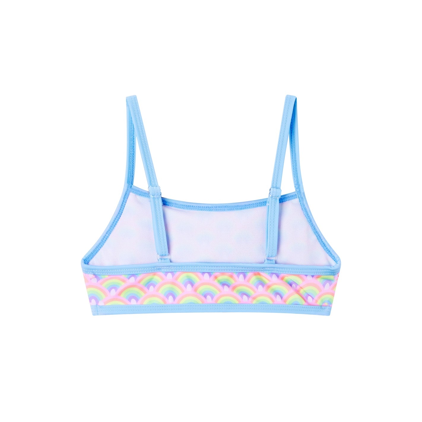 Someone "Bikini" mit Rüsche und Regenbogendruck - Rosa Helblau