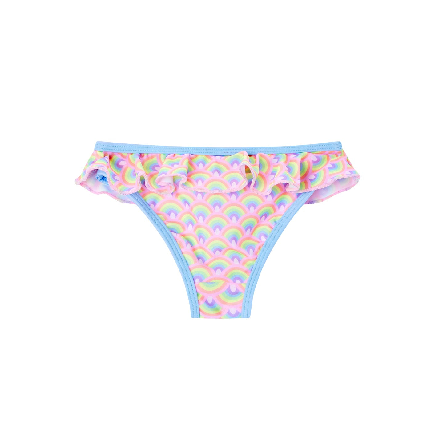 Someone "Bikini" mit Rüsche und Regenbogendruck - Rosa Helblau