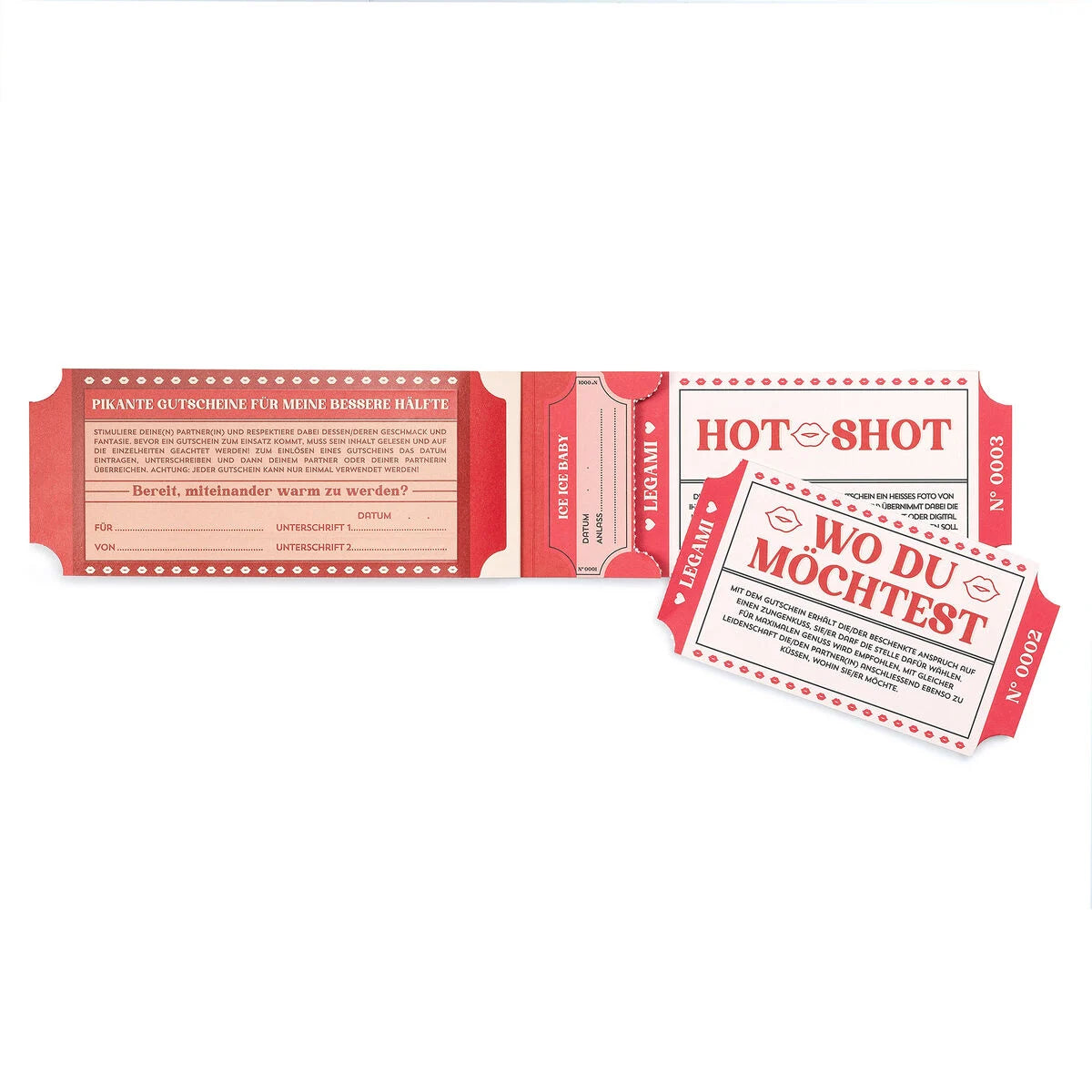 Legami Block mit 24 sexy Gutscheinen - Deutsch - Gift Vouchers