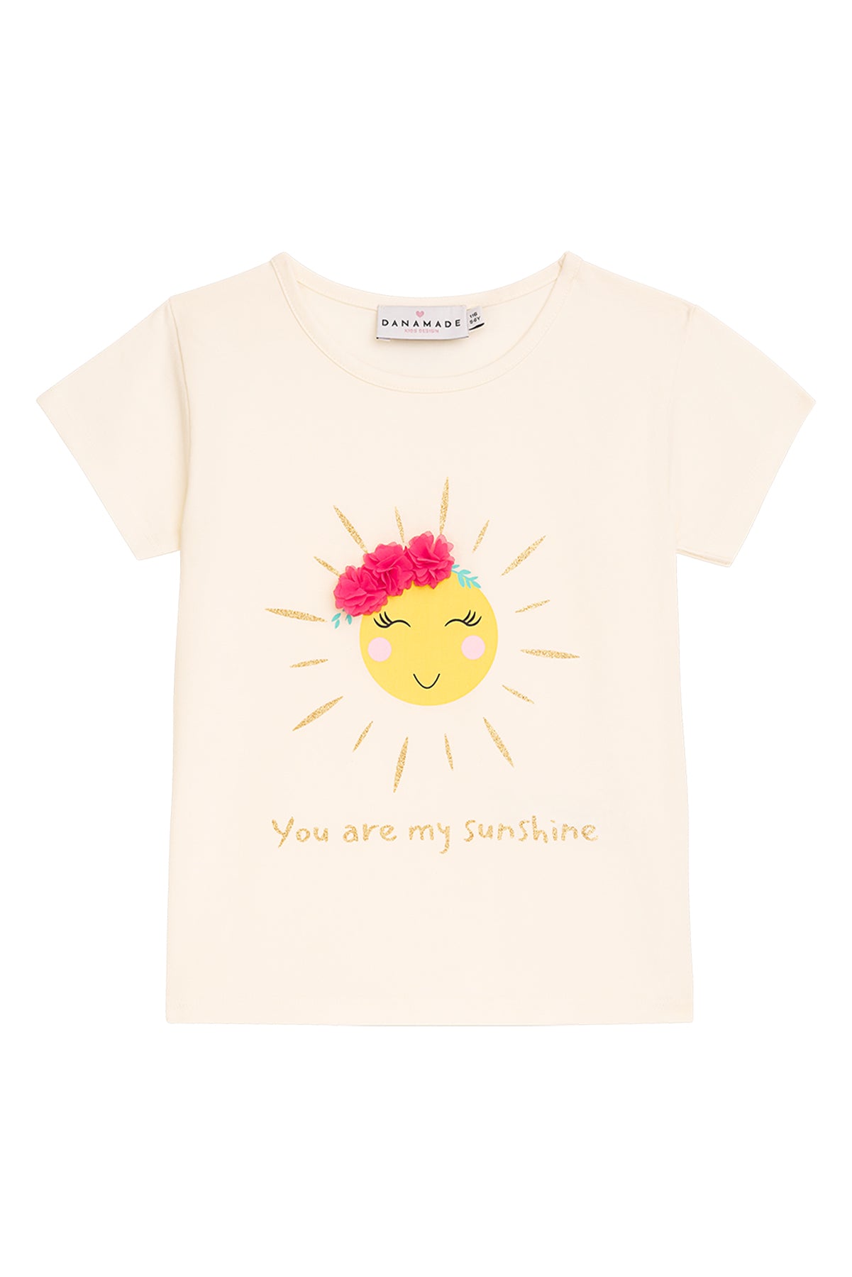 Danamade T-Shirt Nadine mit Druck - Ivory