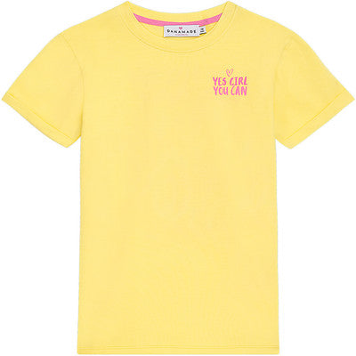 Danamade T-Shirt mit Spruch - Gelb