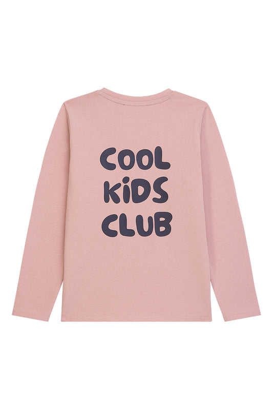 Danamade Langarmshirt mit Spruch - Dusty  Rose