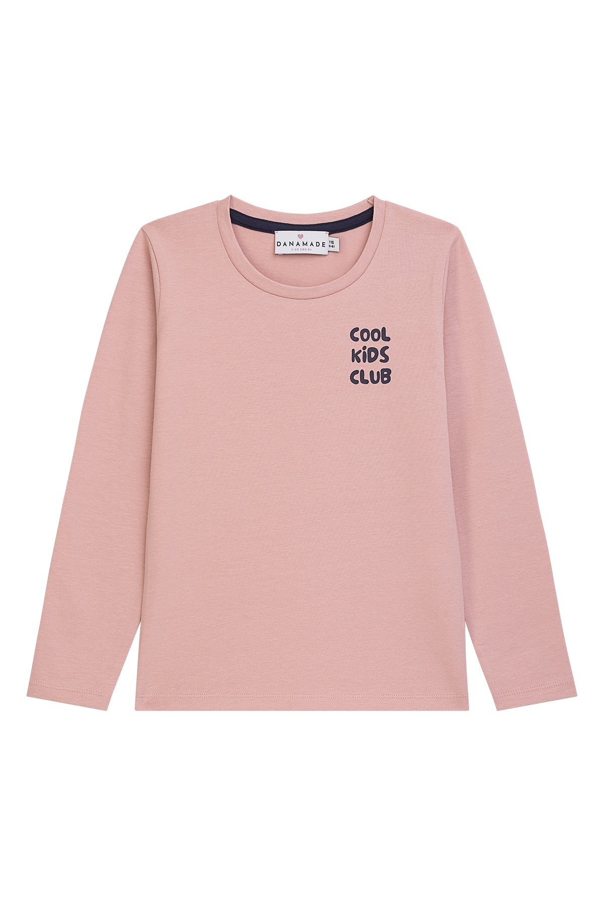 Danamade Langarmshirt mit Spruch - Dusty  Rose