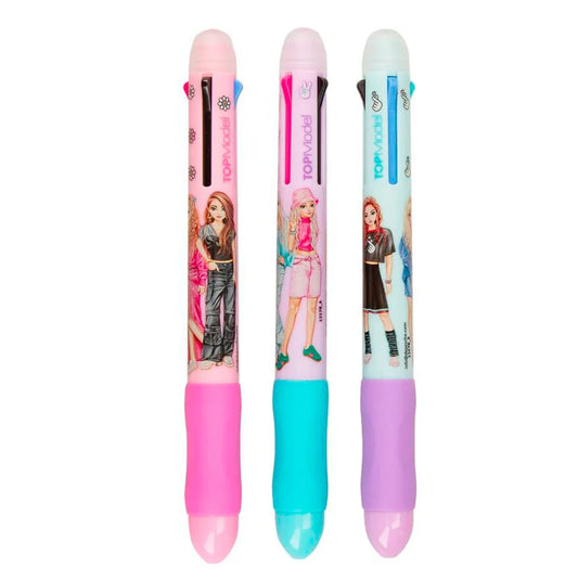 TOPModel "Radierbarer Gelstift" - 4 in 1 Farben - farblich sortiert