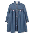 Bild in Galerie-Betrachter laden, Billieblush "Jeanskleid" mit coolem POWER Druck - Jeansblau
