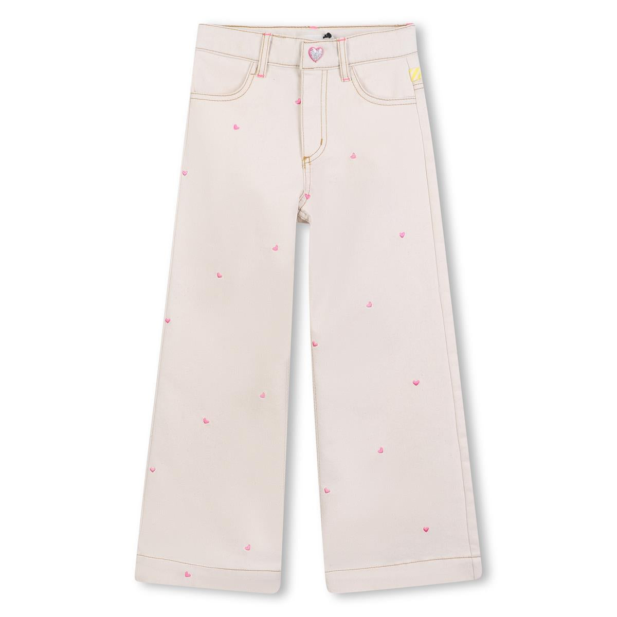 Billieblush "Jeans mit Herzchen" - Beige