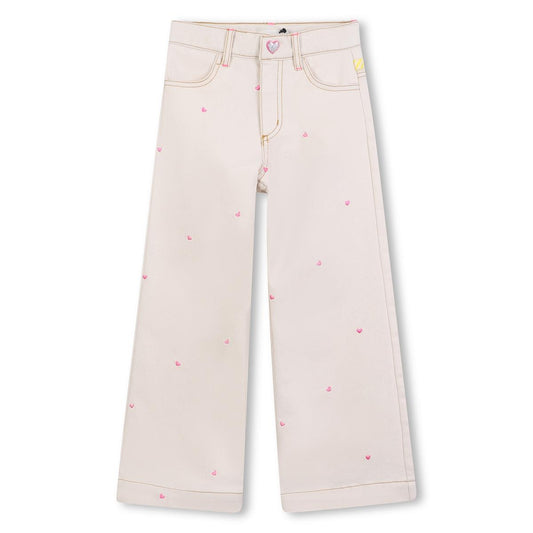 Billieblush "Jeans mit Herzchen" - Beige