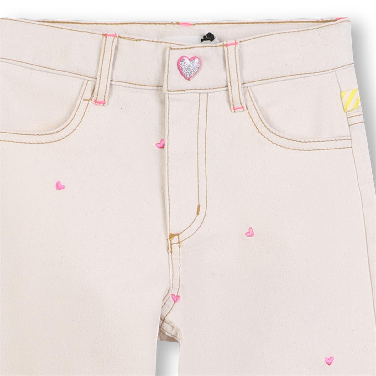 Billieblush "Jeans mit Herzchen" - Beige