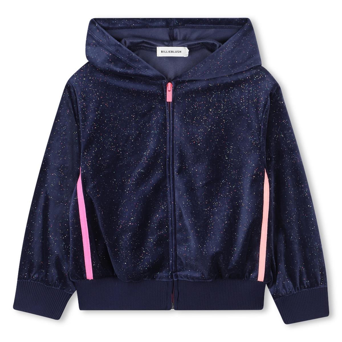 Billieblush "Joggingjacke" mit Glitzer - Marineblau