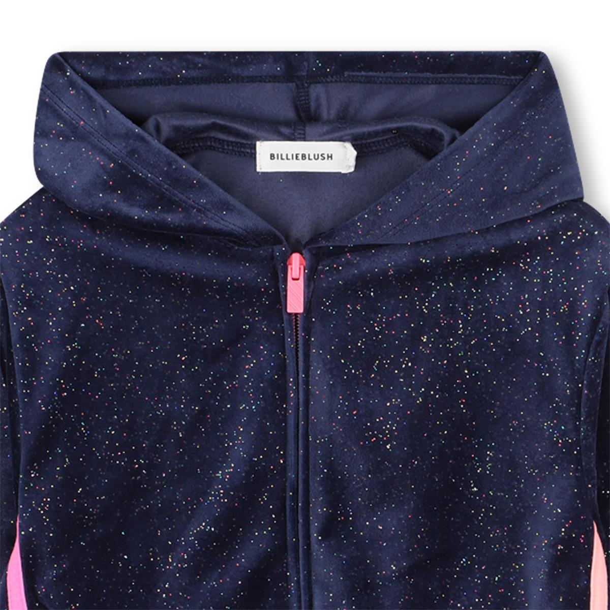 Billieblush "Joggingjacke" mit Glitzer - Marineblau